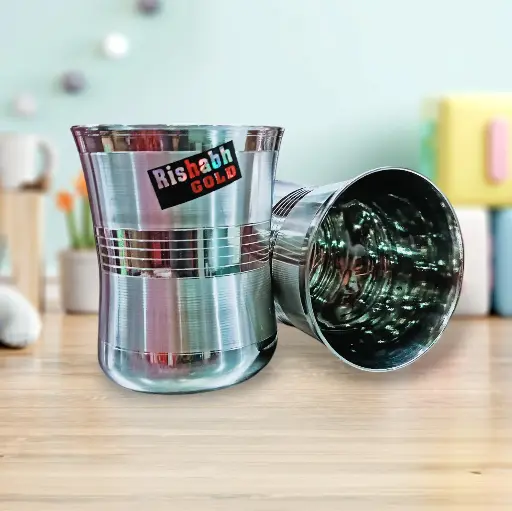 STAINLESS STEEL GLASS OF 6 PCS.